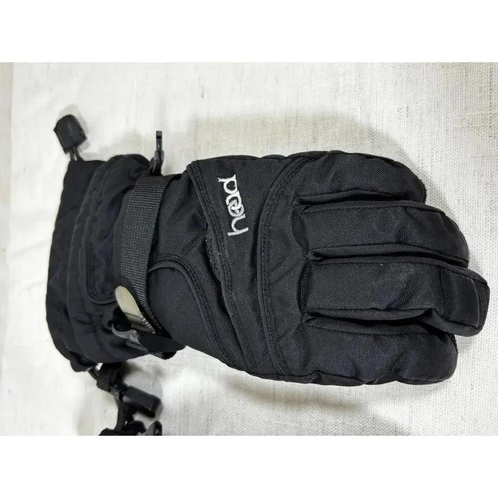 HEAD Youth Ski Gloves M Medium Black Waterproof Winter Snowboard